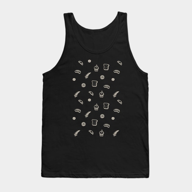 Bread Pattern Tank Top by VEKTORKITA